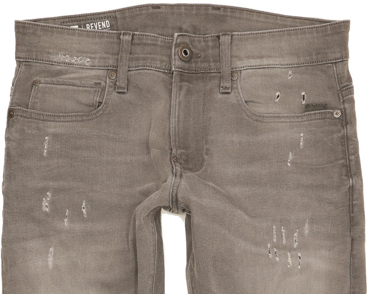 G-Star Revend Men Grey Skinny Slim Stretch Jeans W31 L32