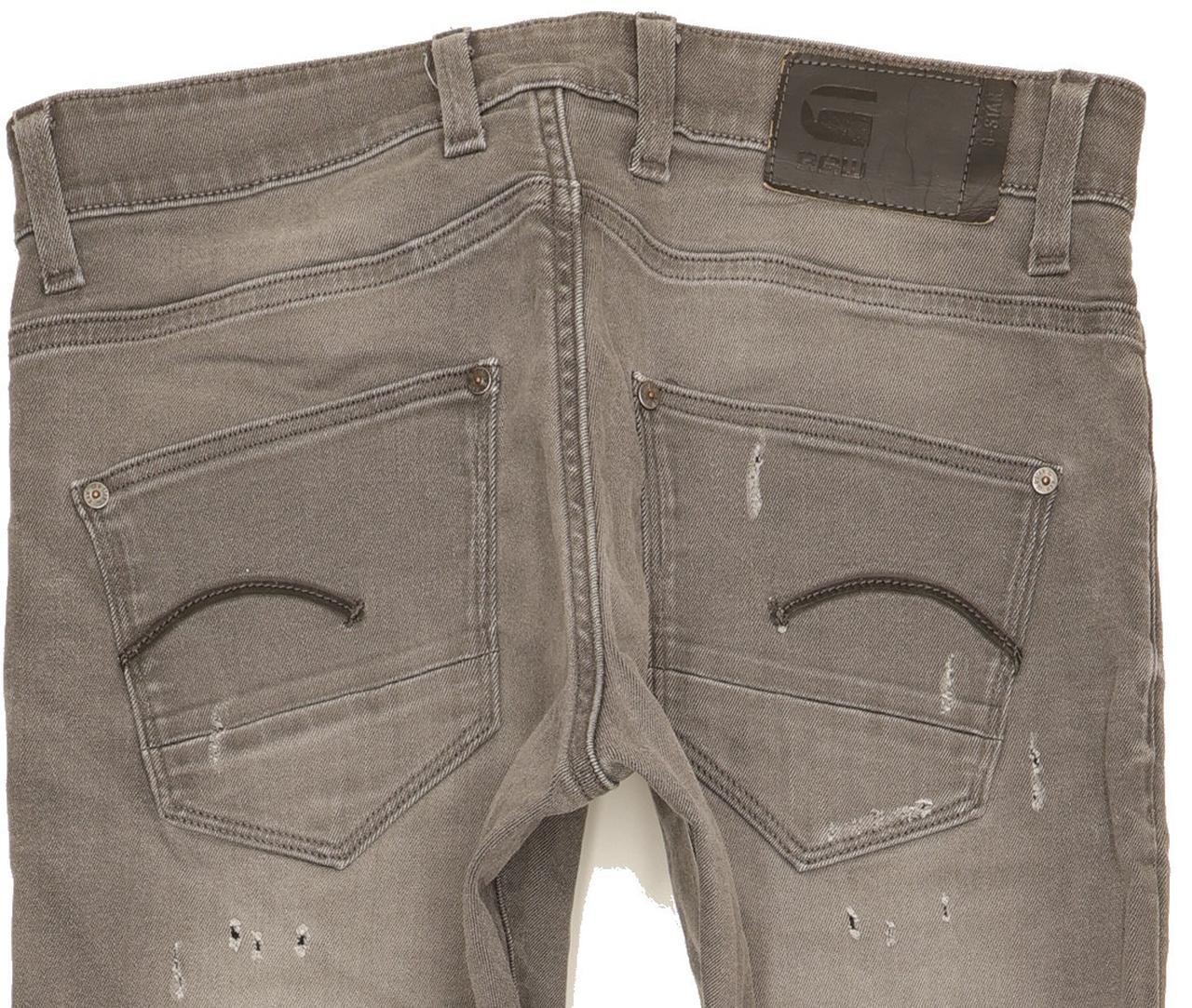 G-Star Revend Men Grey Skinny Slim Stretch Jeans W31 L32