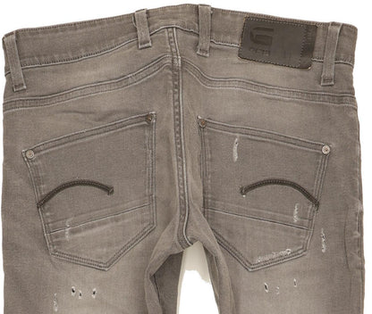 G-Star Revend Men Grey Skinny Slim Stretch Jeans W31 L32