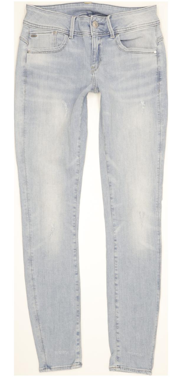 G-Star Lynn Mid Women Blue Skinny Slim Stretch Jeans W31 L33