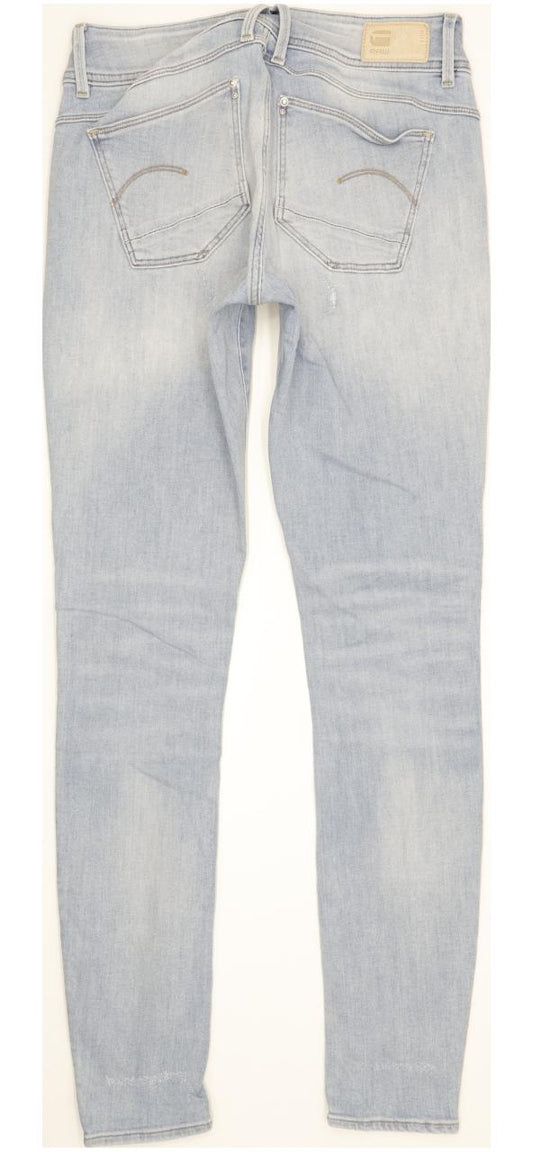 G-Star Lynn Mid Women Blue Skinny Slim Stretch Jeans W31 L33