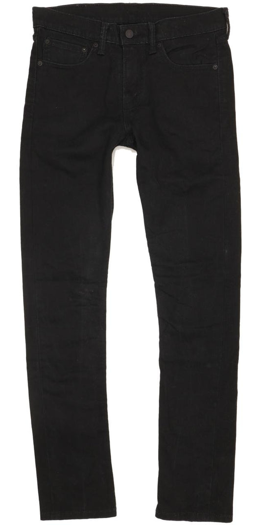 Levi's 510 Men Black Skinny Slim Stretch Jeans W31 L32
