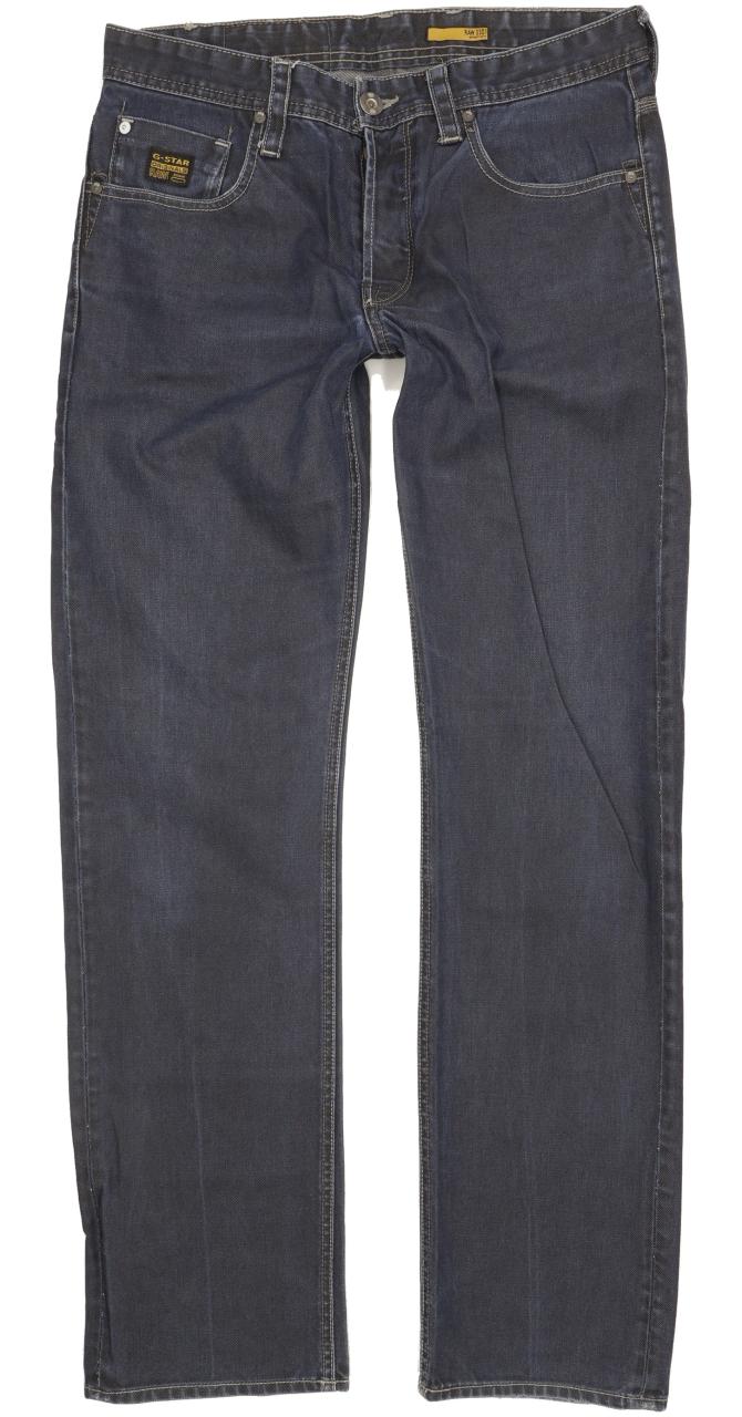 G-Star Porter Men Blue Straight Regular Jeans W32 L33