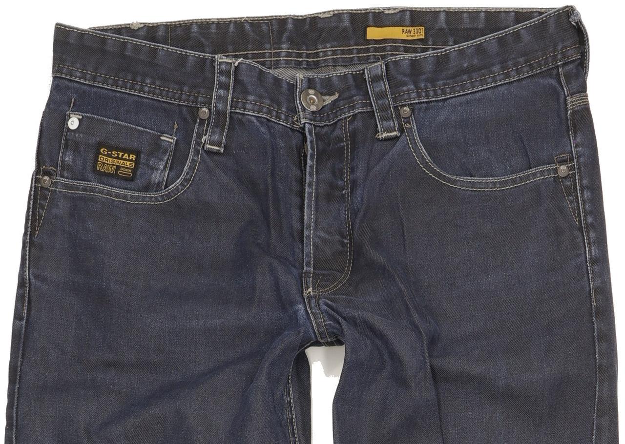 G-Star Porter Men Blue Straight Regular Jeans W32 L33