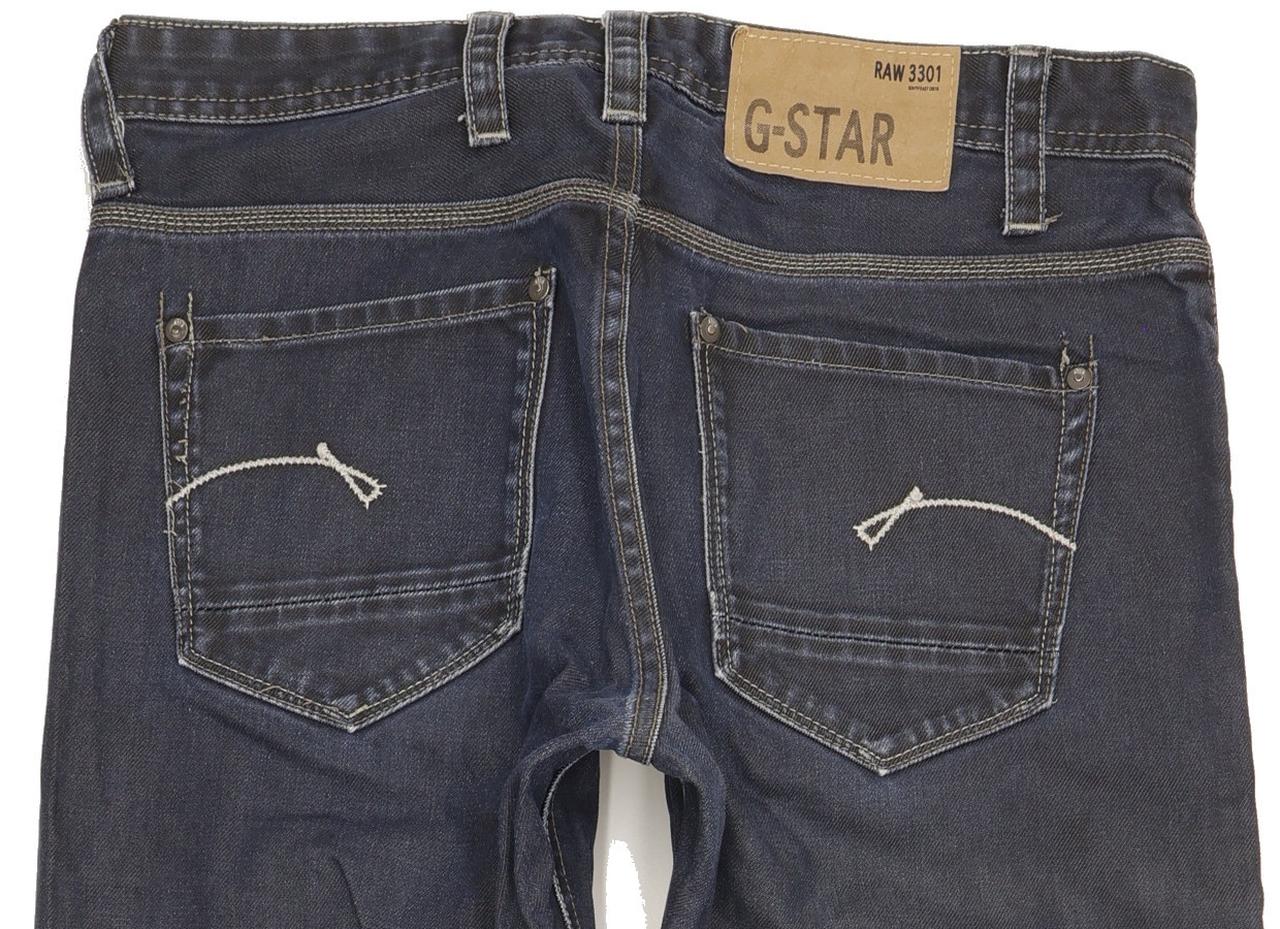 G-Star Porter Men Blue Straight Regular Jeans W32 L33