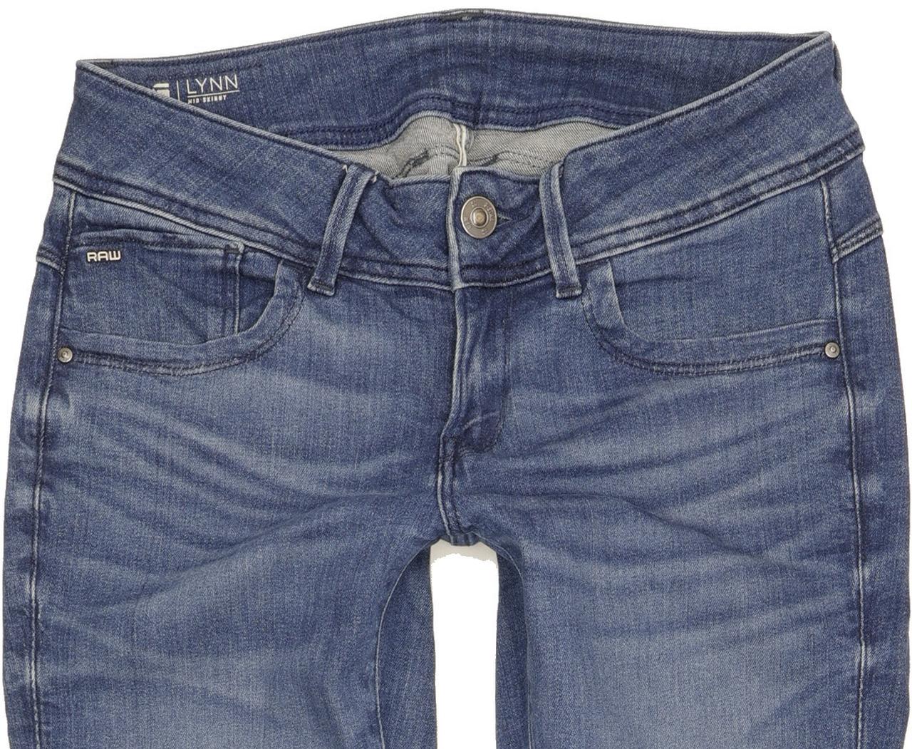 G-Star Lynn Women Blue Skinny Slim Stretch Jeans W29 L32