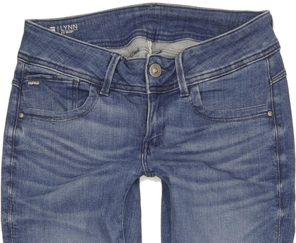 G-Star Lynn Women Blue Skinny Slim Stretch Jeans W29 L32