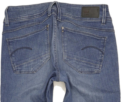 G-Star Lynn Women Blue Skinny Slim Stretch Jeans W29 L32