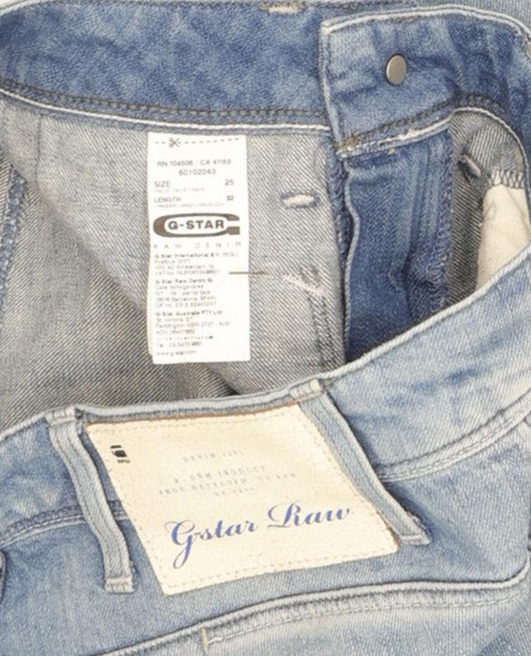 G-Star Low T Women Blue Skinny Slim Stretch Jeans W25 L30