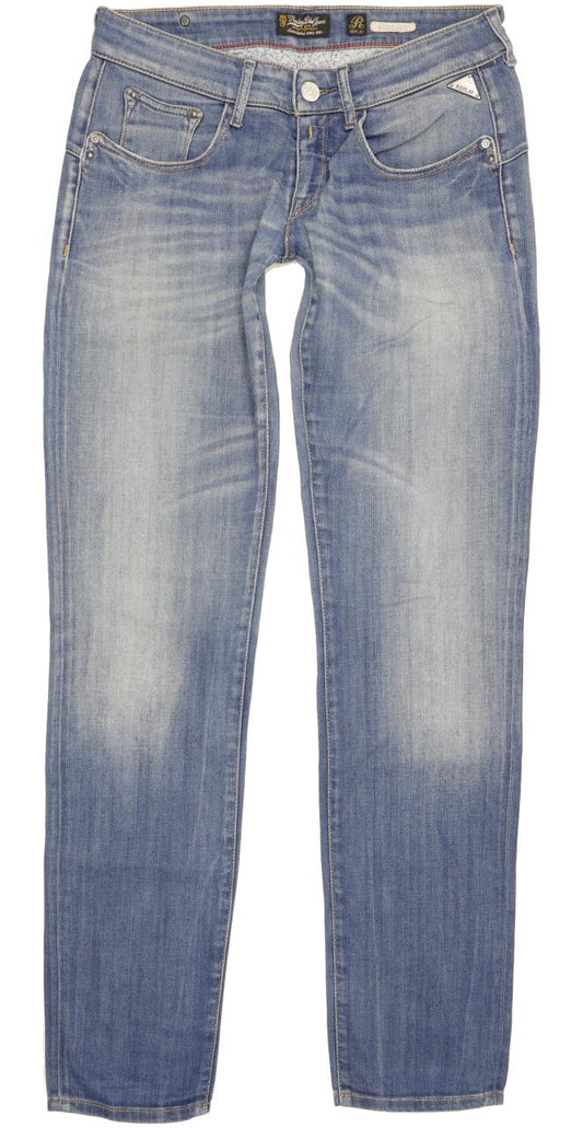 Replay Radixes Women Blue Straight Slim Stretch Jeans W29 L32