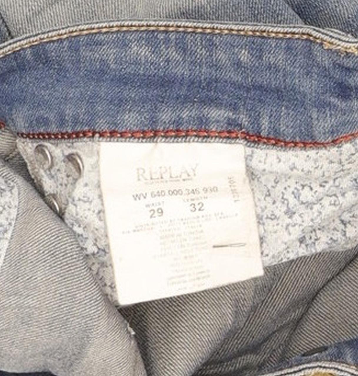 Replay Radixes Women Blue Straight Slim Stretch Jeans W29 L32