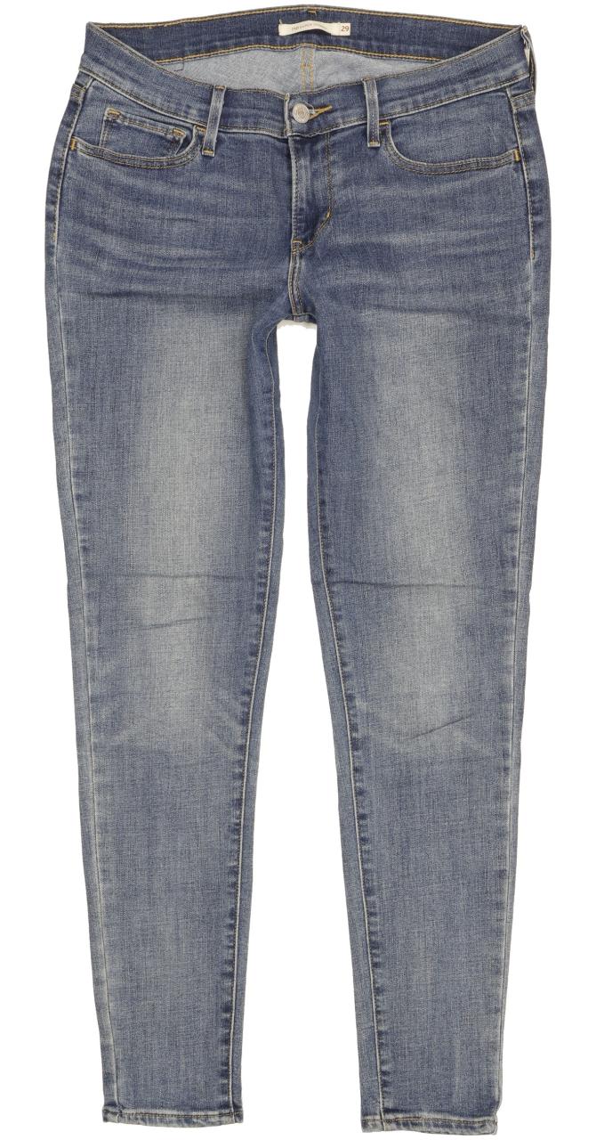 Levi's 710 Super Women Blue Skinny Slim Stretch Jeans W29 L30