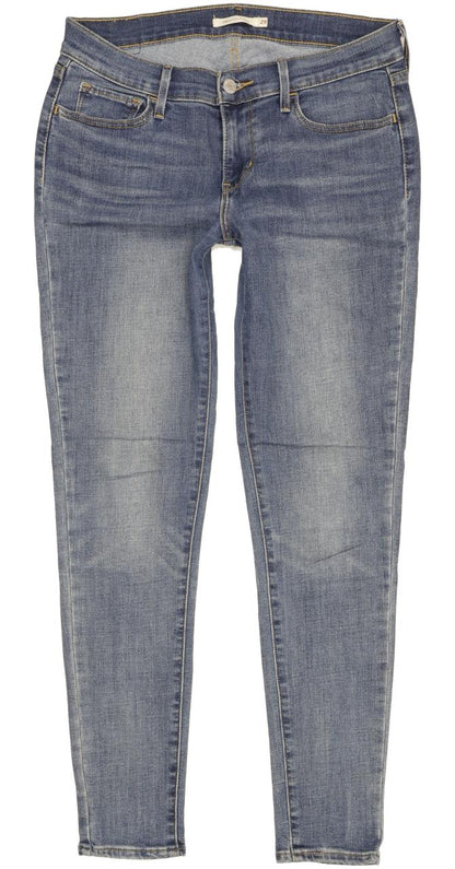 Levi's 710 Super Women Blue Skinny Slim Stretch Jeans W29 L30