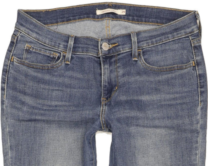 Levi's 710 Super Women Blue Skinny Slim Stretch Jeans W29 L30