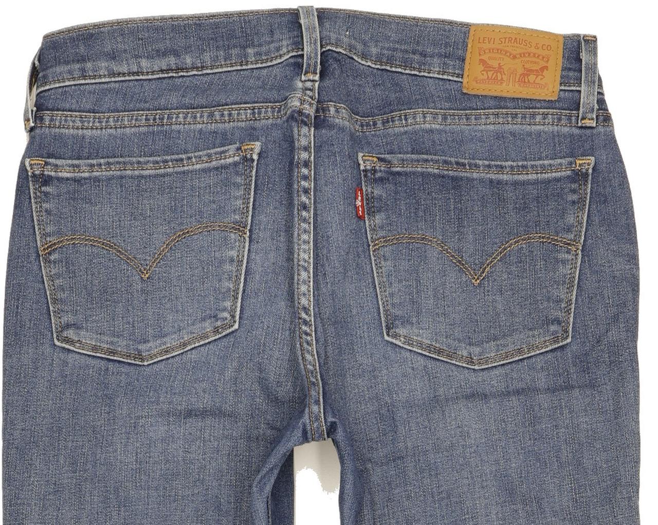 Levi's 710 Super Women Blue Skinny Slim Stretch Jeans W29 L30