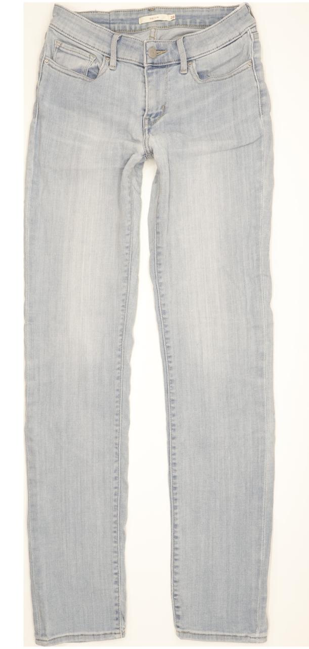 Levi's 712 Women Blue Straight Slim Stretch Jeans W28 L33