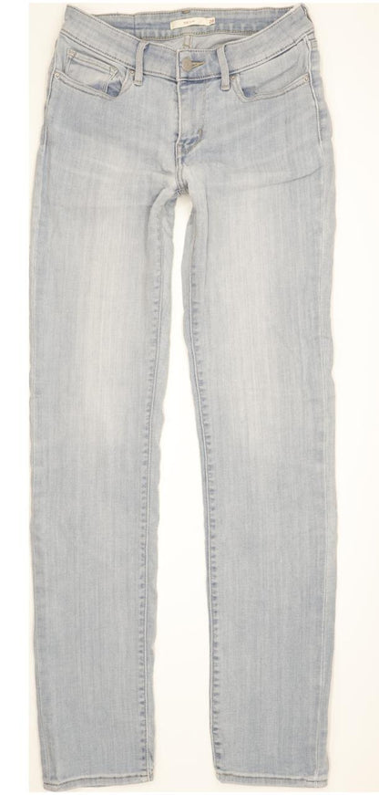 Levi's 712 Women Blue Straight Slim Stretch Jeans W28 L33