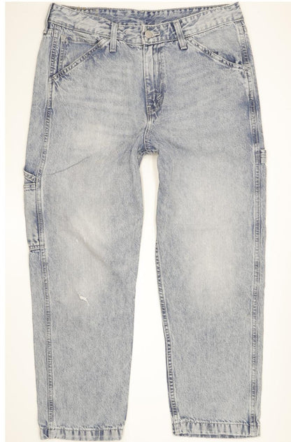 Levi's Men Blue Straight Loose Stretch Jeans W32 L25