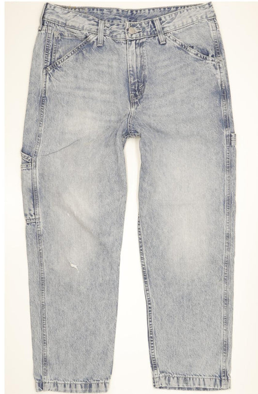 Levi's Men Blue Straight Loose Stretch Jeans W32 L25