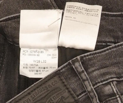 Levi's 720 Charcoal Skinny Slim Stretch Jeans W28 L32