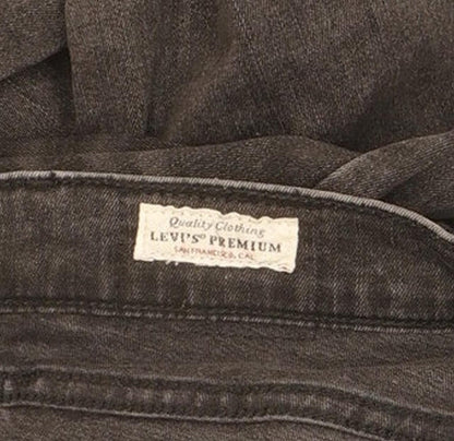 Levi's 720 Charcoal Skinny Slim Stretch Jeans W28 L32