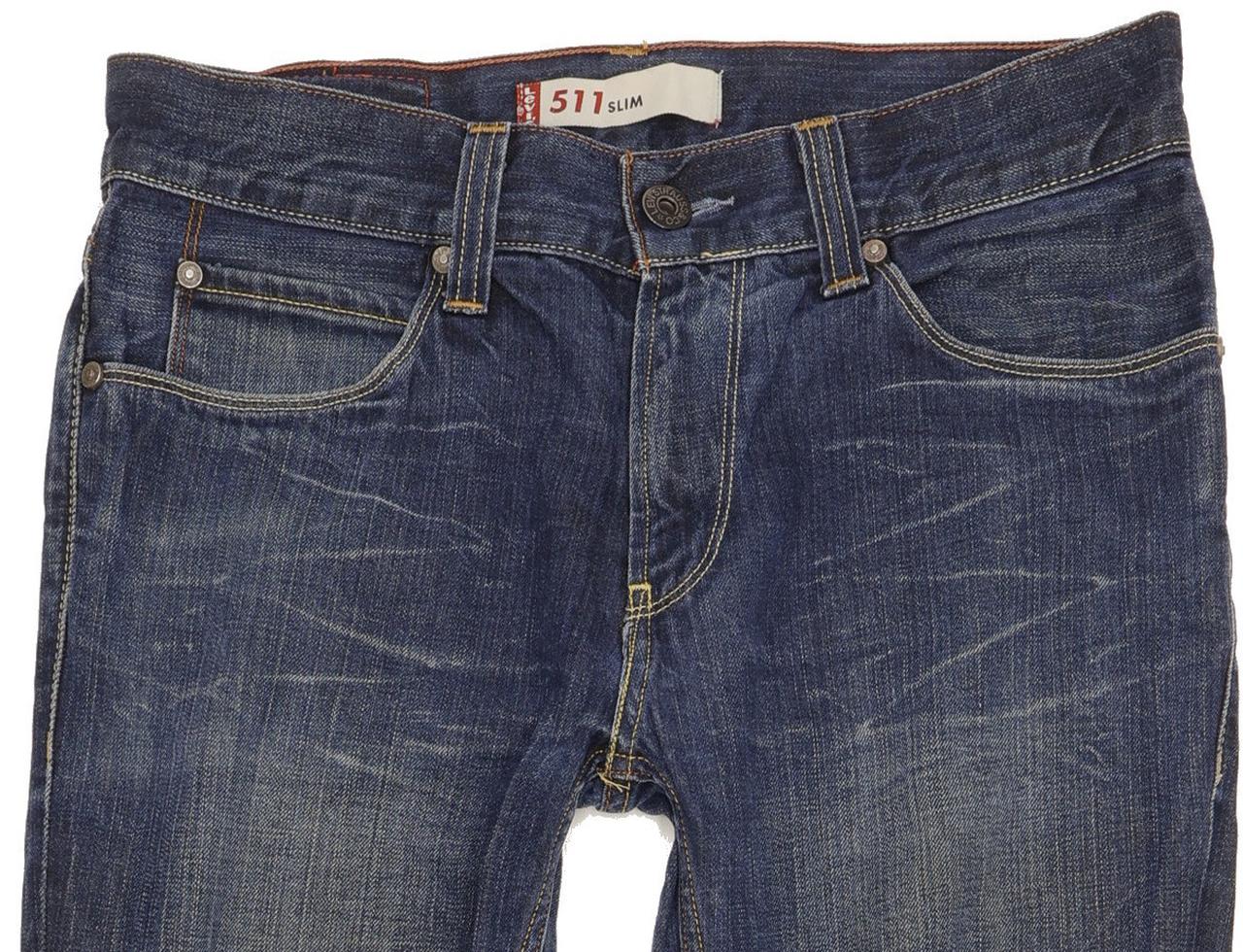 Levi's 511 Men Blue Straight Slim Jeans W33 L32