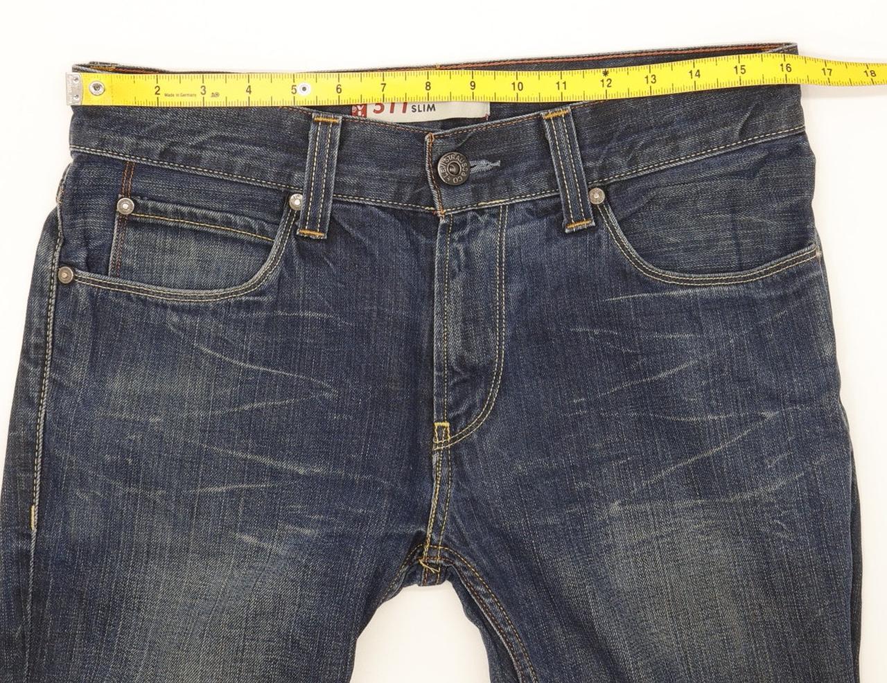 Levi's 511 Men Blue Straight Slim Jeans W33 L32