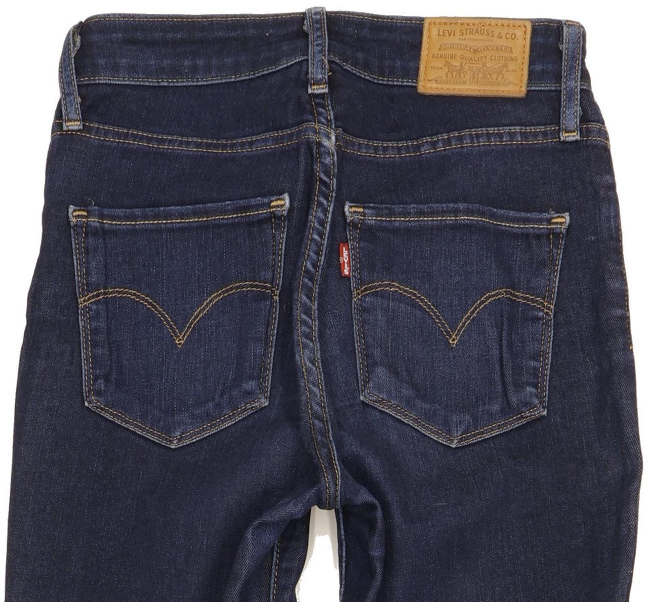 Levi's 712 Women Blue Skinny Slim Stretch Jeans W24 L32