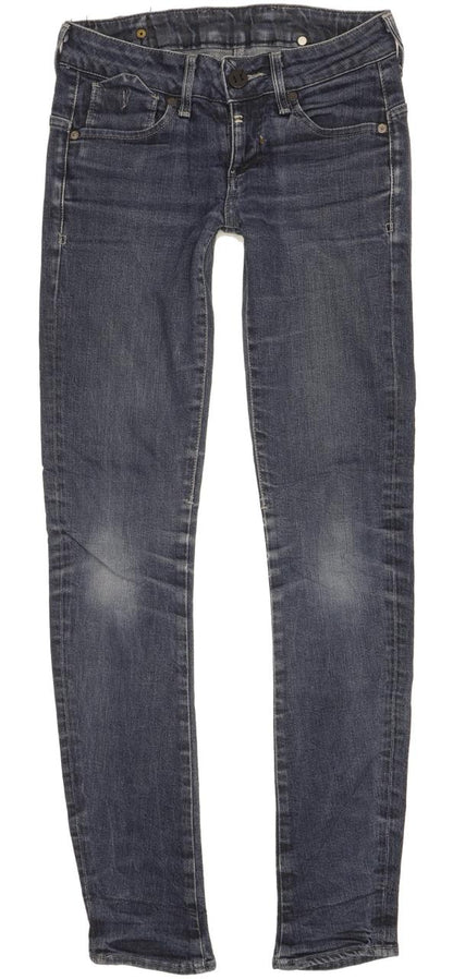G-Star Women Blue Skinny Slim Stretch Jeans W24 L30