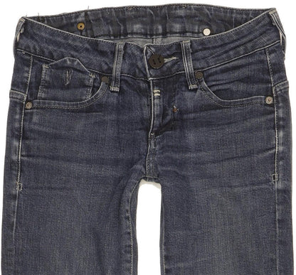 G-Star Women Blue Skinny Slim Stretch Jeans W24 L30