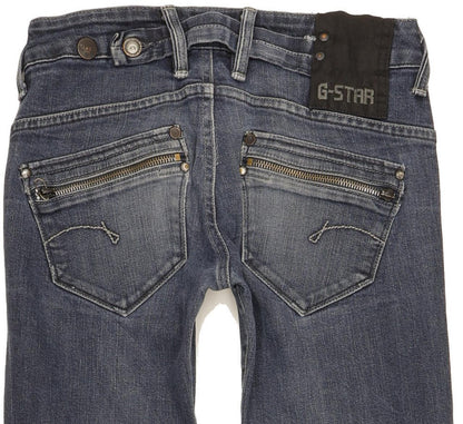 G-Star Women Blue Skinny Slim Stretch Jeans W24 L30
