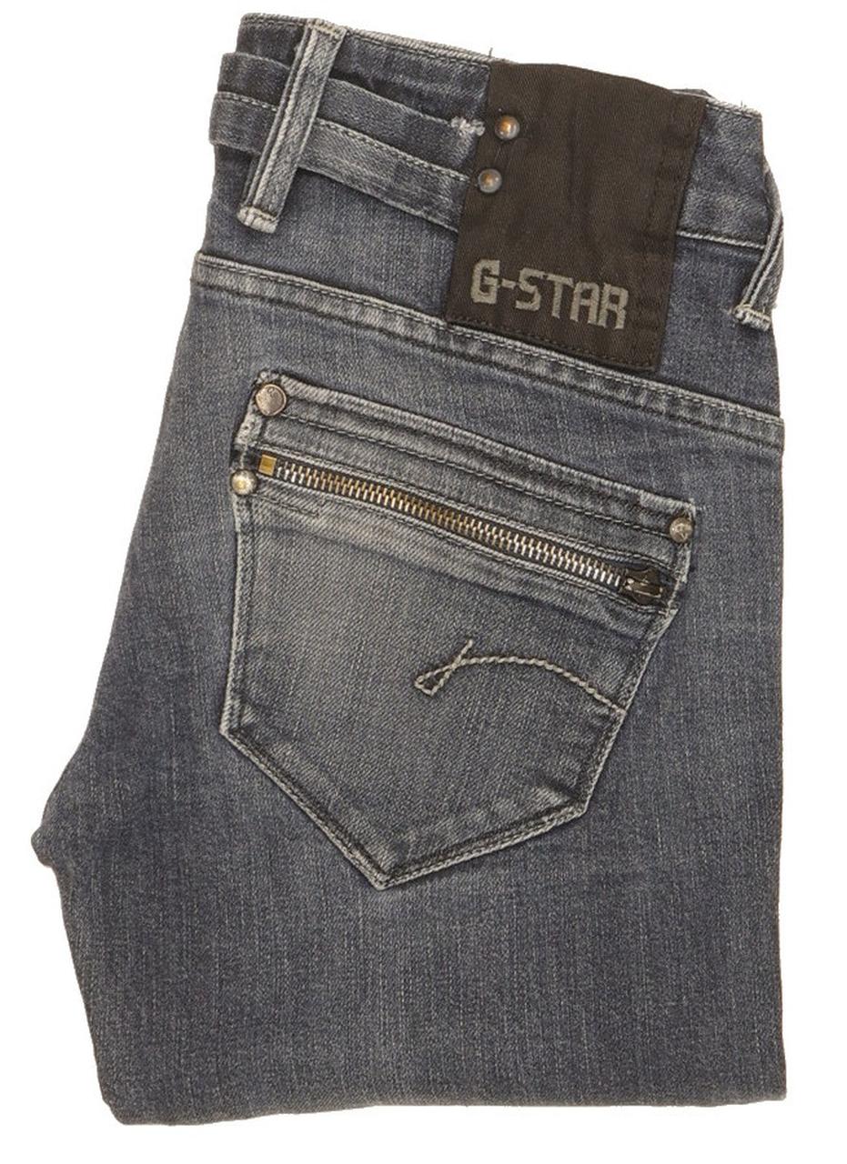 G-Star Women Blue Skinny Slim Stretch Jeans W24 L30