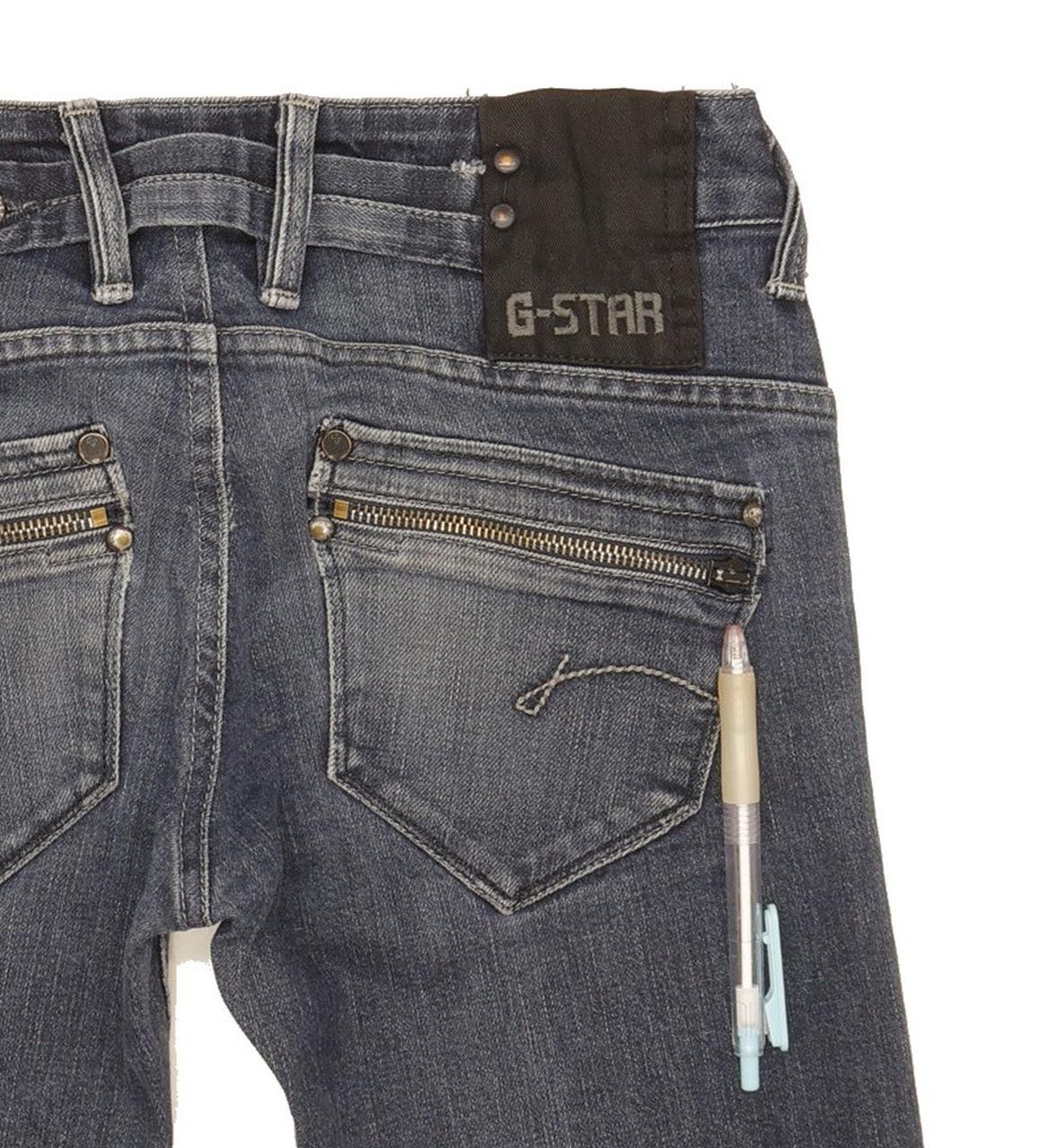 G-Star Women Blue Skinny Slim Stretch Jeans W24 L30