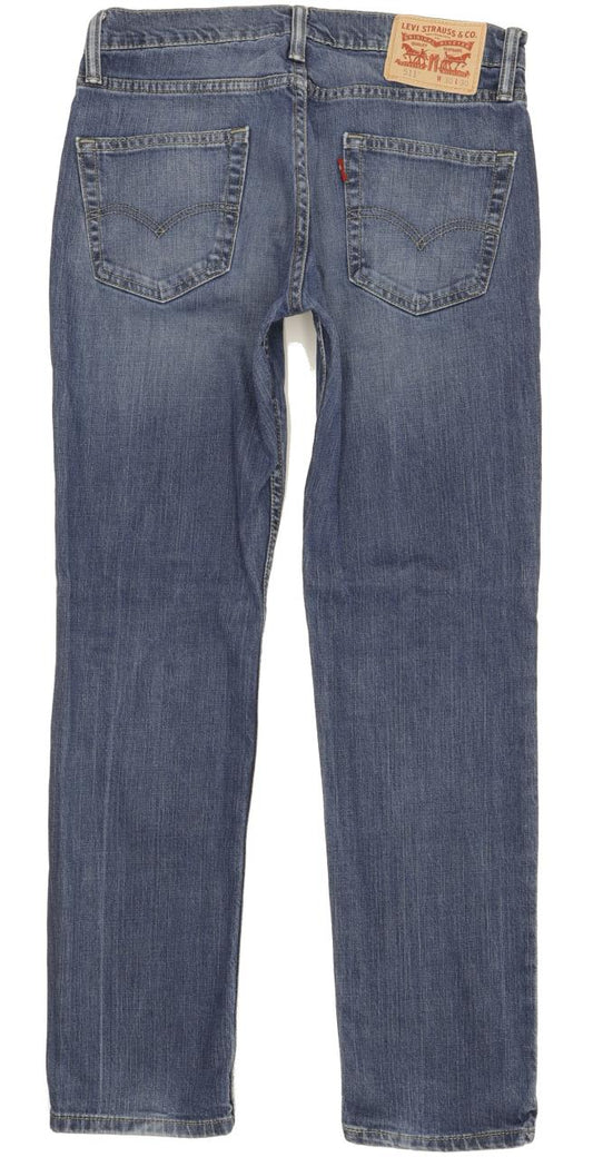 Levi's 511 Men Blue Straight Slim Stretch Jeans W30 L29