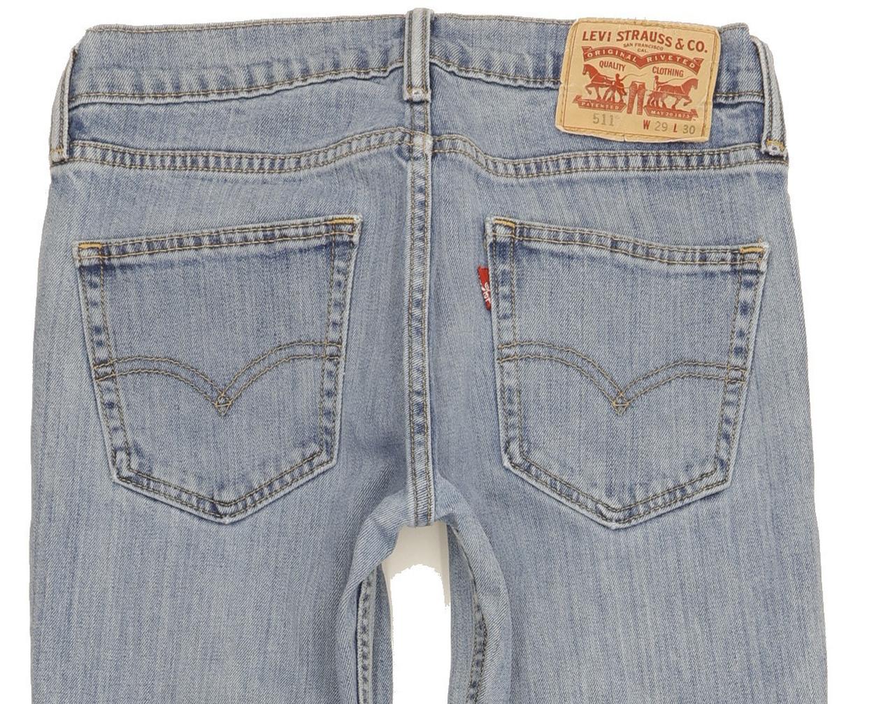 Levi's 511 Men Blue Straight Slim Stretch Jeans W29 L29