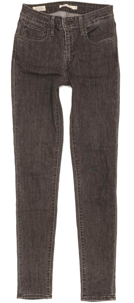 Levi's 721 Women Black Skinny Slim Stretch Jeans W27 L32