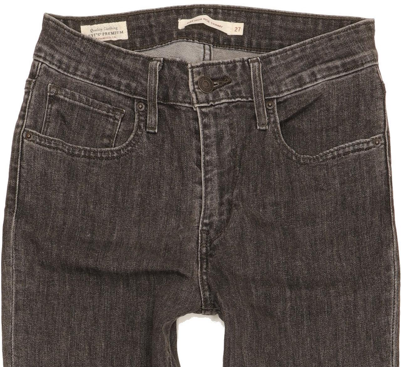 Levi's 721 Women Black Skinny Slim Stretch Jeans W27 L32
