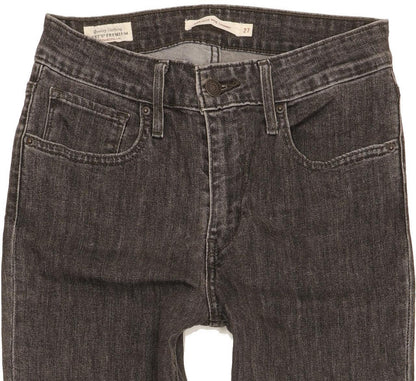 Levi's 721 Women Black Skinny Slim Stretch Jeans W27 L32