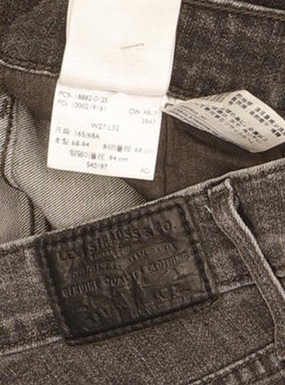 Levi's 721 Women Black Skinny Slim Stretch Jeans W27 L32