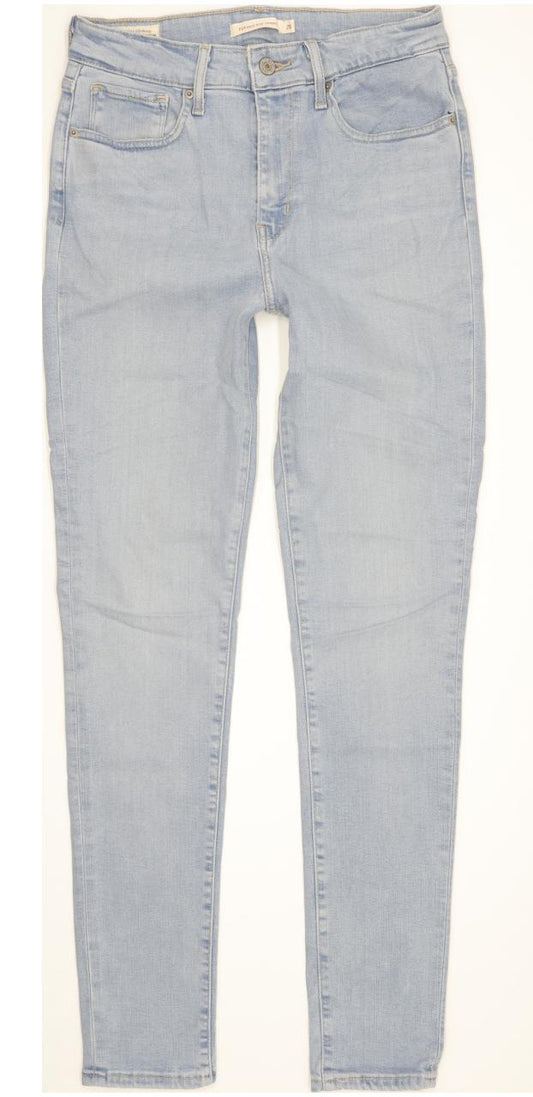 Levi's 721 Blue Skinny Slim Stretch Jeans High Waisted W28 L30