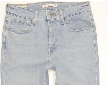 Levi's 721 Blue Skinny Slim Stretch Jeans High Waisted W28 L30