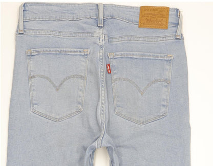 Levi's 721 Blue Skinny Slim Stretch Jeans High Waisted W28 L30