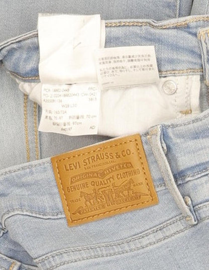 Levi's 721 Blue Skinny Slim Stretch Jeans High Waisted W28 L30