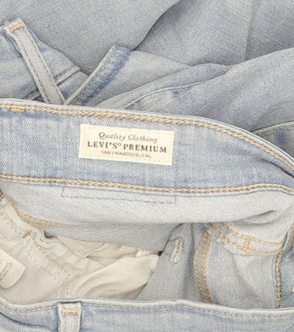 Levi's 721 Blue Skinny Slim Stretch Jeans High Waisted W28 L30