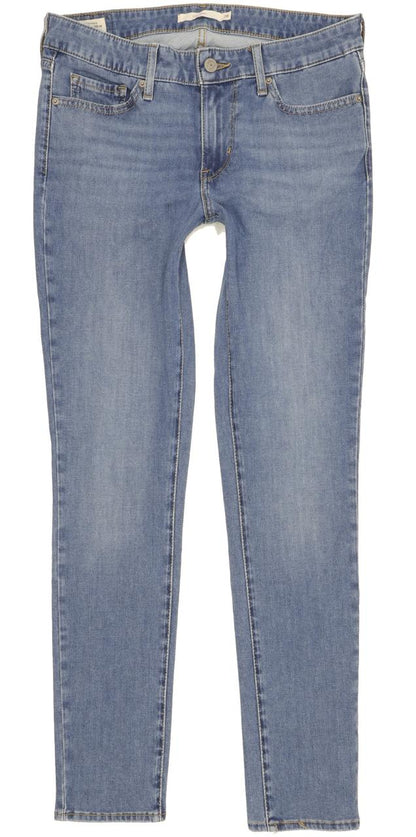 Levi's 711 Women Blue Skinny Slim Stretch Jeans W28 L30