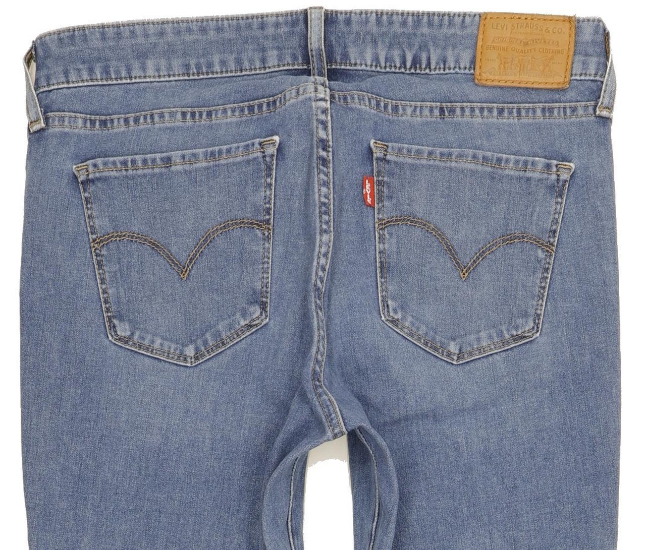 Levi's 711 Women Blue Skinny Slim Stretch Jeans W28 L30