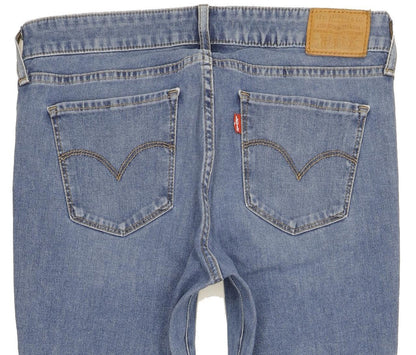 Levi's 711 Women Blue Skinny Slim Stretch Jeans W28 L30