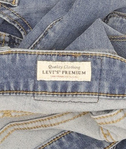 Levi's 711 Women Blue Skinny Slim Stretch Jeans W28 L30