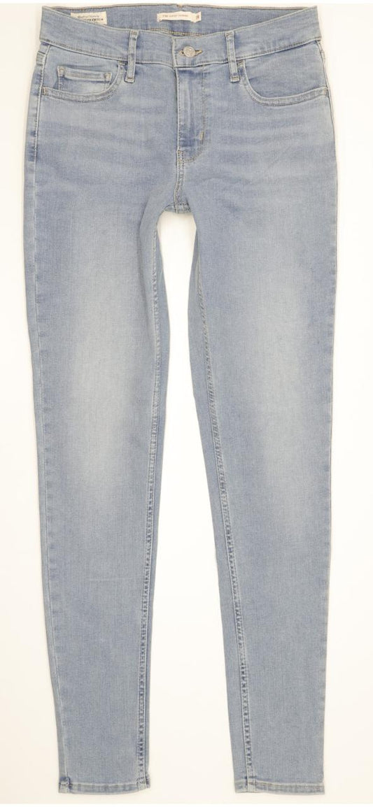 Levi's 710 Super Women Blue Skinny Slim Stretch Jeans W28 L30