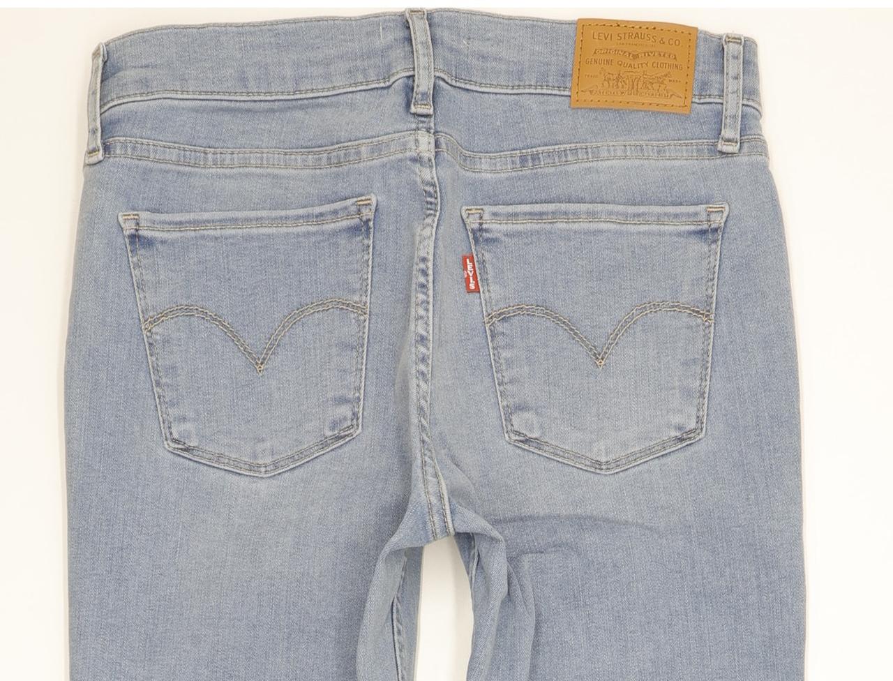 Levi's 710 Super Women Blue Skinny Slim Stretch Jeans W28 L30